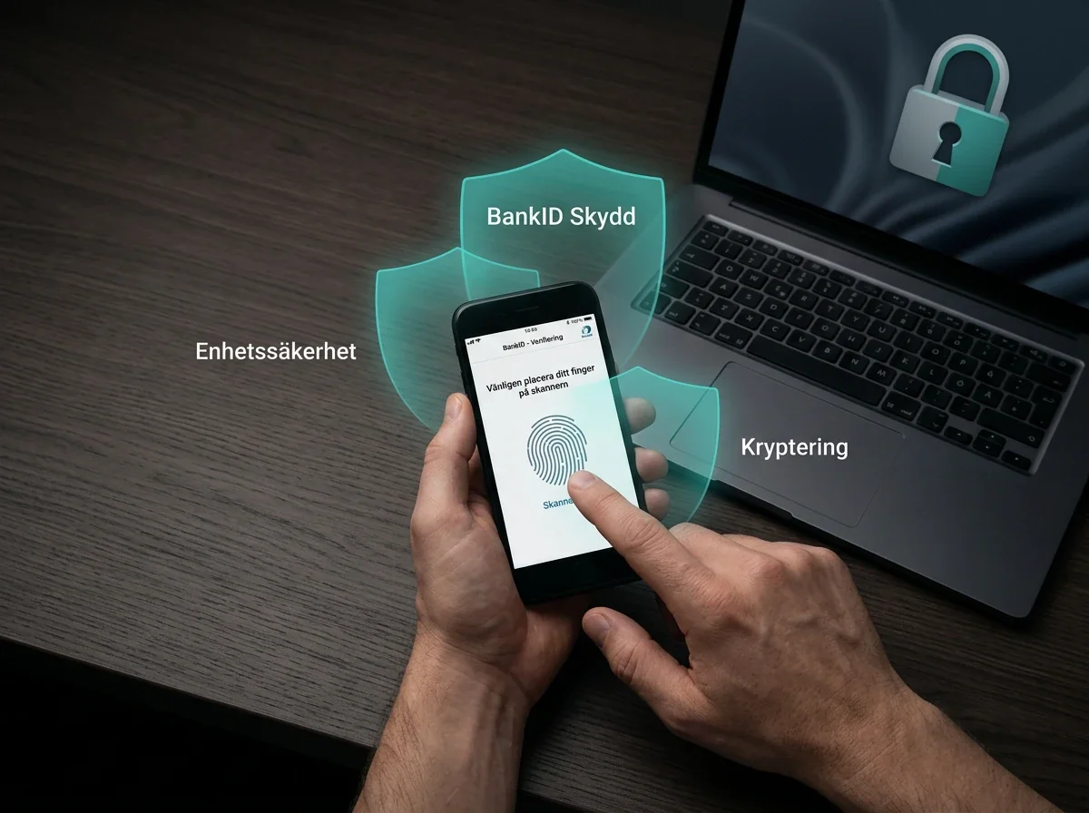 BankID-säkerhet med kryptering och PSD2-skydd