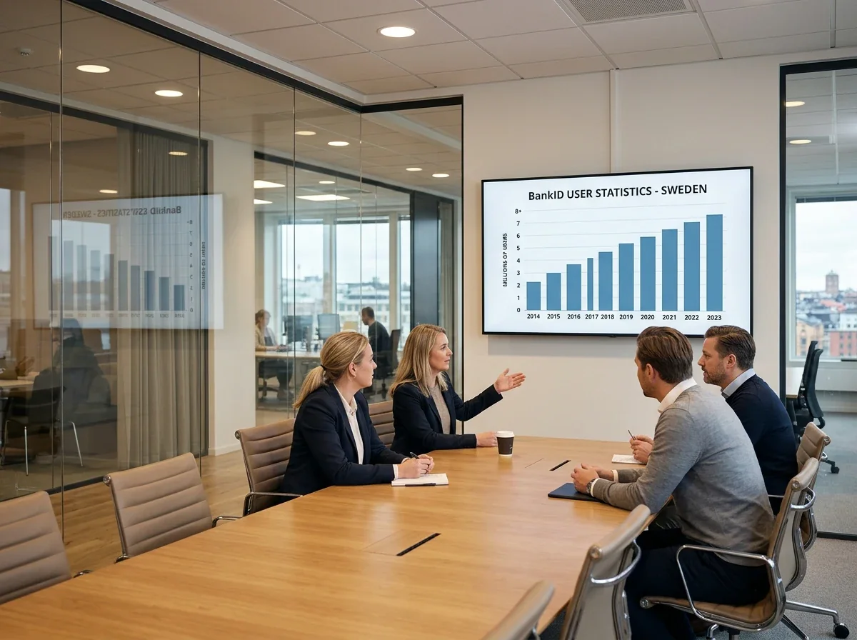 Statistik över BankID-användare och autentiseringar i Sverige