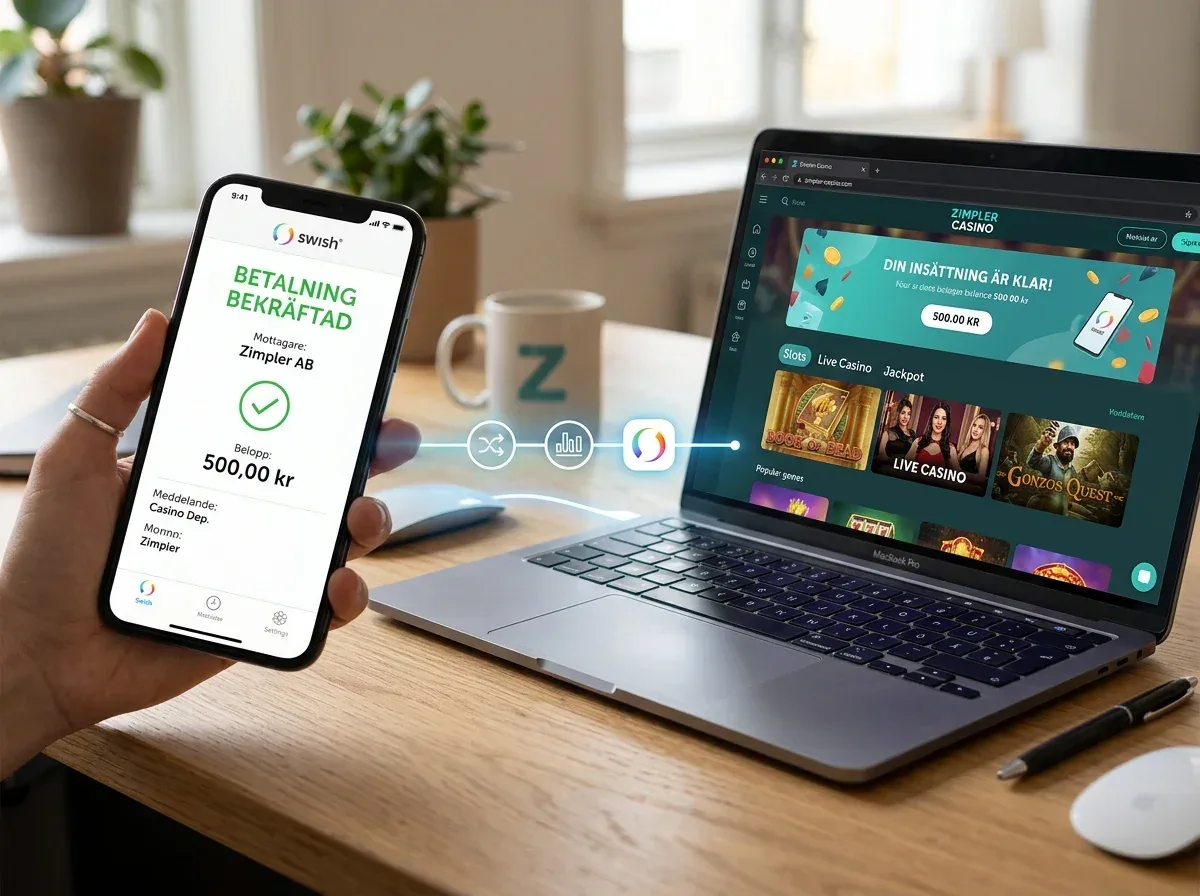 Zimplers unika Swish-integration för casinobetalningar
