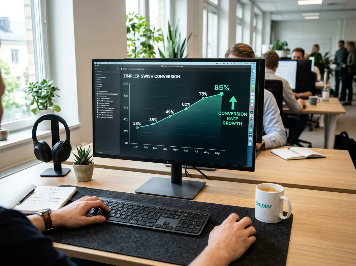 Hög konverteringsgrad efter Swish-integrering via Zimpler